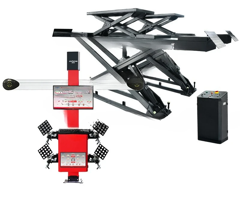 Large scissor lift Car lift Ki - Wheel Alignment Machine review and price