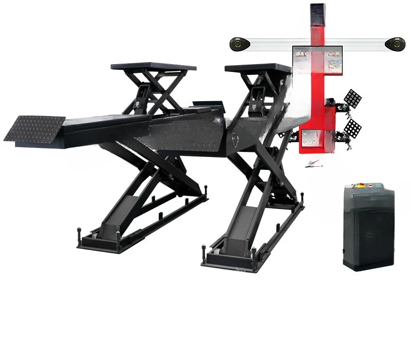 Large scissor lift Car lift Ki - Wheel Alignment Machine review and price