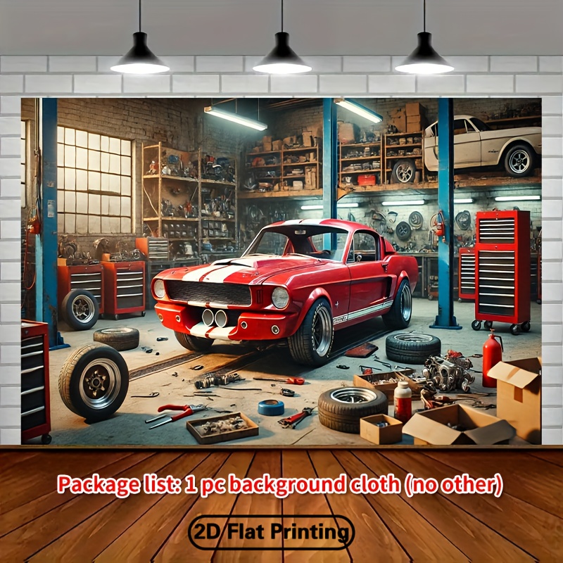 Classic Car Garage Workshop Ba - Auto Repair Shop Background review and price