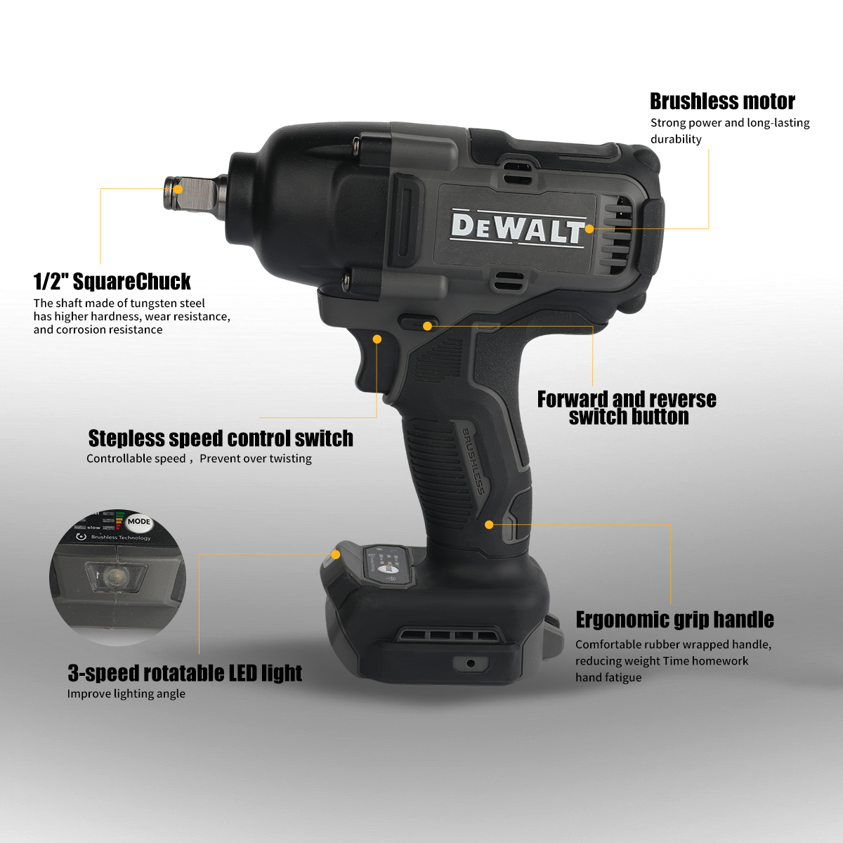 DeWalt DCF99M High Torque Brus - Torque Wrench Digital review and price