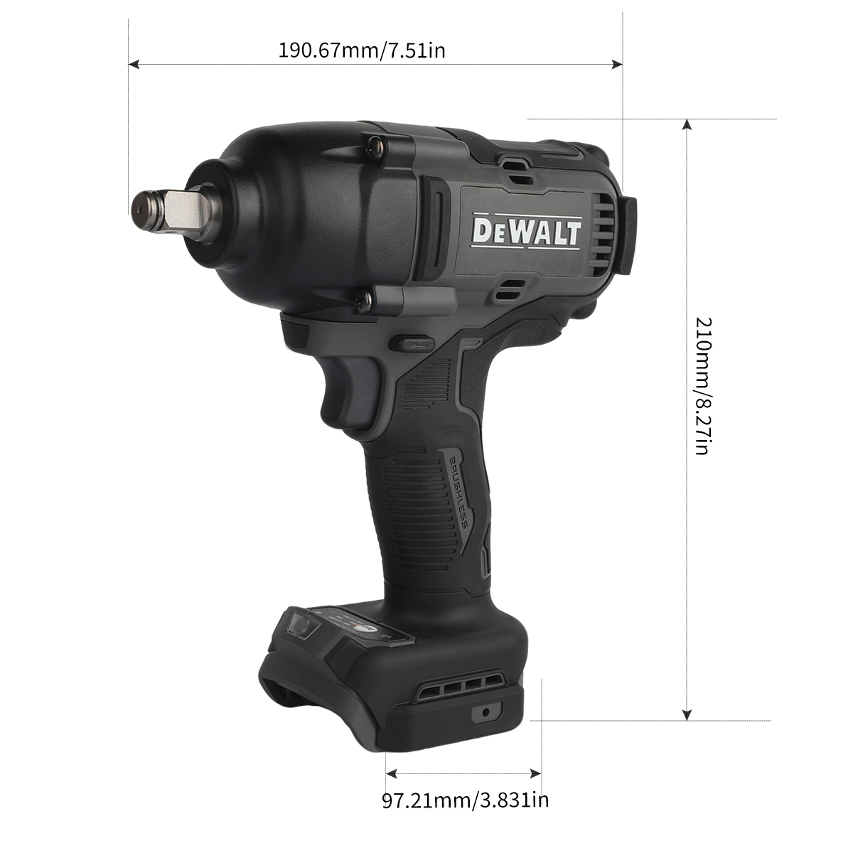 DeWalt DCF99M High Torque Brus - Torque Wrench Digital review and price